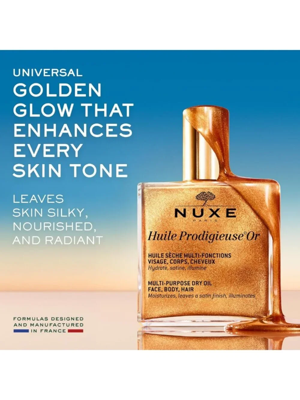 Shimmering Body Oil for Skin & Hair - Nourishing, Moisturizing, Multi-Use Oil